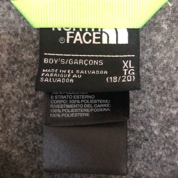 North face boys extra-large please and nylon zip up jacket - Picture 3 of 4